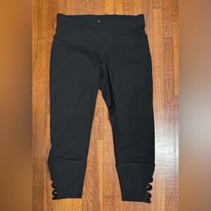 Prana Black Leggings with Cutout Detail
